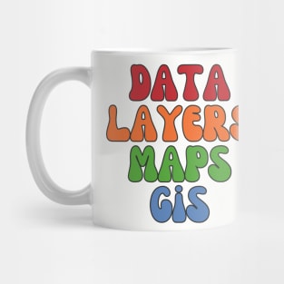 Retro GIS Analyst, GIS Specialist, Cartography Mug